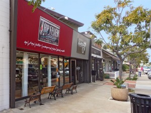 La Jolla Boulevard sidewalk