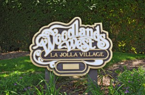 Woodlands West sign