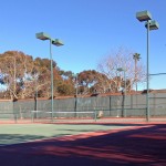 Boardwalk tennis courts