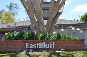Eastbluff entrance sign