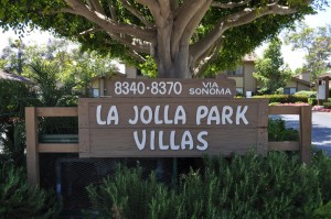 La Jolla Park Village entrance sign