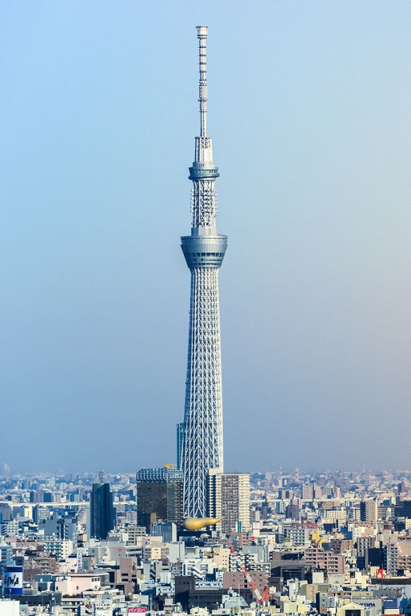 The Tokyo Sky Tree by Jordy Meow licensed under the terms of CC BY-SA 3.0