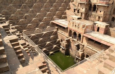 Chand Baori at Abhaneri by Chetan licensed under the terms of CC BY-SA 3.0