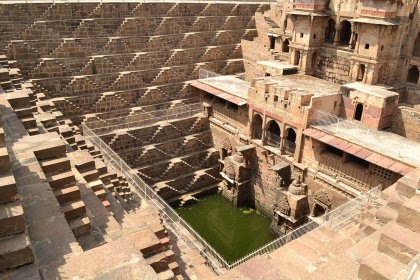 Chand Baori at Abhaneri by Chetan licensed under the terms of CC BY-SA 3.0