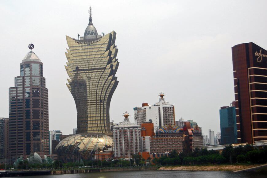 Grand Lisboa Hotel by Harvey Barrison licensed under the terms of the CC BY-SA 2.0