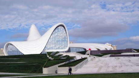 Heydar Aliyev Center by amanderson2 licensed under the terms of Public Domain