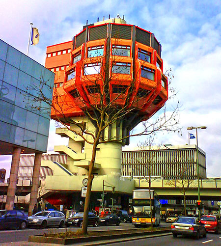 The Bierpinsel, that symbol of Berlin Steglitz by ANBerlin is licensed under CC BY-ND 2.0