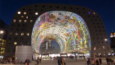 Markthal covert market by Paul Arps used under CC BY 2.0/Faces blurred from original