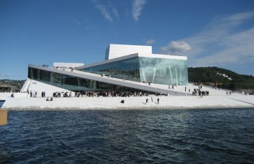 Oslo's Opera House by VisitOSLO is licensed under CC BY 2.0