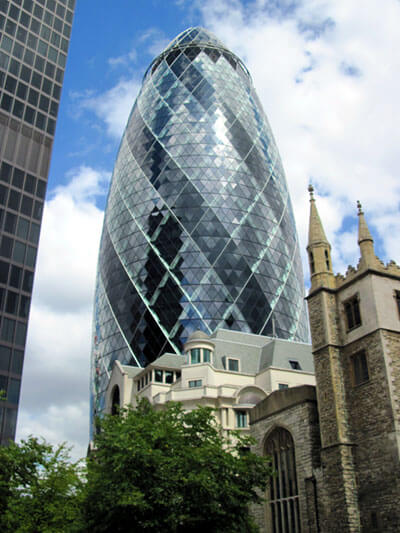 The Gherkin by Morgaine is licensed under CC BY-SA 2.0