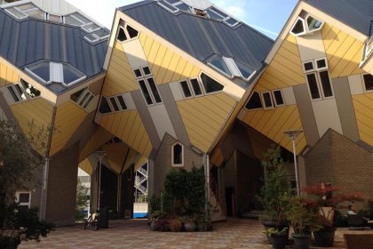 Cube houses in Rotterdam by Heather Cowper is licensed under CC BY 2.0