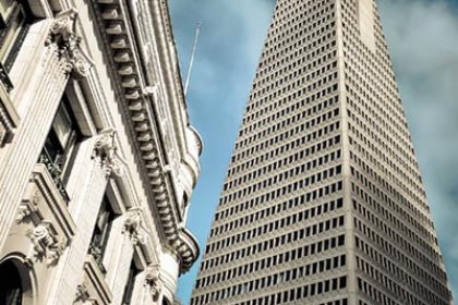 Old vs New II (Transamerica Pyramid) by Spiros Vathis is licensed under CC BY-ND 2.0