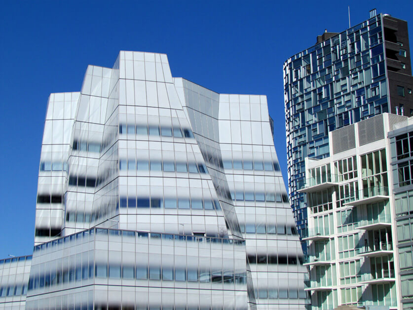 "Gehry IAC NY High Line Views NY 5444" by bobistraveling is licensed under CC BY 2.0