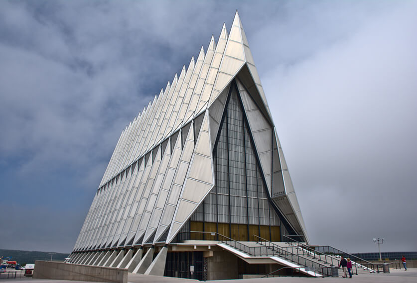 "The Cadet Chapel" by Rupus Reinefjord is licensed under CC BY-SA 2.0