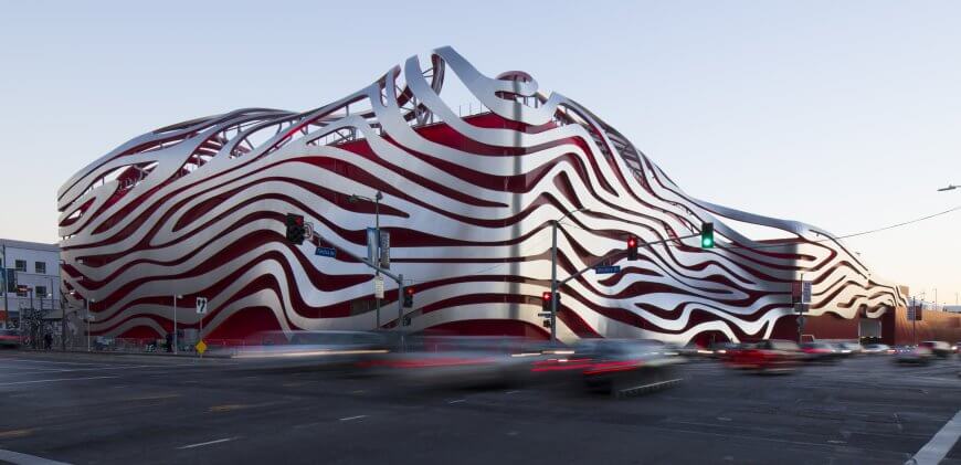 "Petersen Automotive Museum" by David Zaitz is licensed under CC BY-SA 4.0