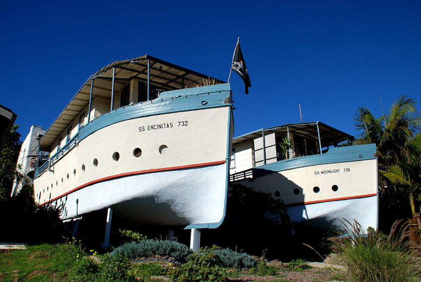 “The Encinitas, CA Boat Houses” by Joe Wolf is licensed under CC BY-ND 2.0
